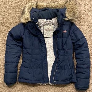 Hollister Faux Teddy-lined Jacket with hood